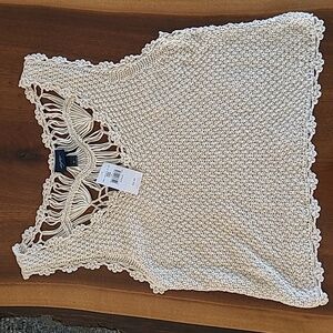 Nwt sweater tank peek through back Buckle sz med